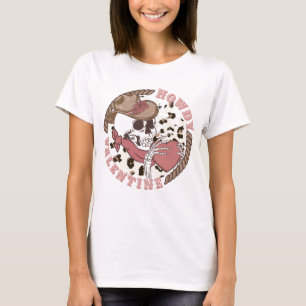 Camiseta Howdy Valentine Skeleton