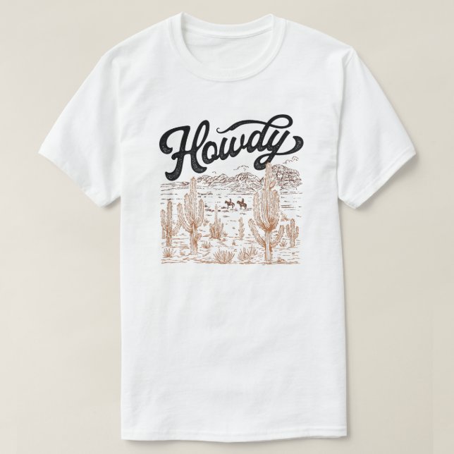 Camiseta Howdy Western (Diseño del anverso)