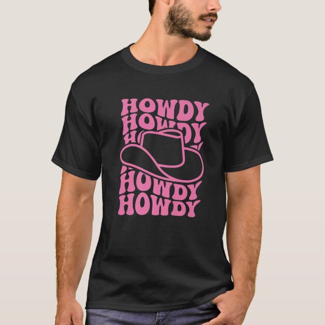 Camiseta Howdy Western Rodeo Country Southern Cowgirl Vinta (Anverso)