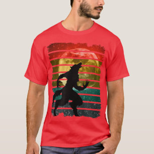 Camiseta Howl At The Moon Werewolf Full Moon Star Filled Ni