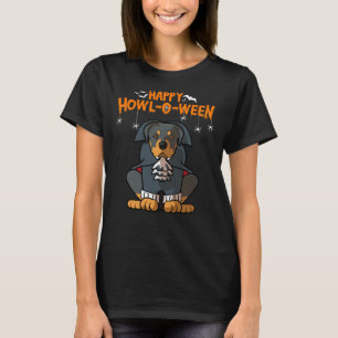 Camiseta Howl O Ween Rottweiler Dog Para Halloween