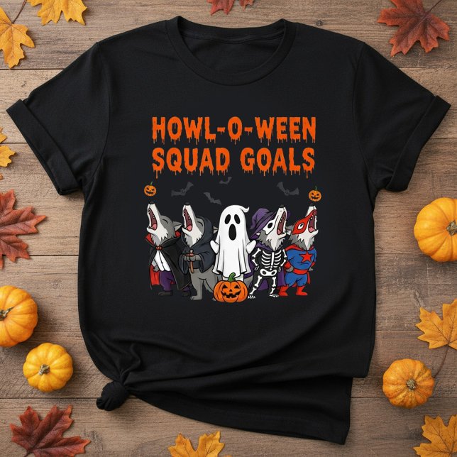 Camiseta Howl-o-ween Squad Goals – Funny Halloween (Subido por el creador)