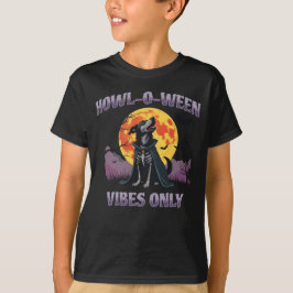 Camiseta Howl-O-Ween Vibes Only Dog Halloween