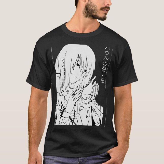 Camiseta Howl Sweatshirt, Howl_s Moving Castle, Anime Hoodi (Anverso)
