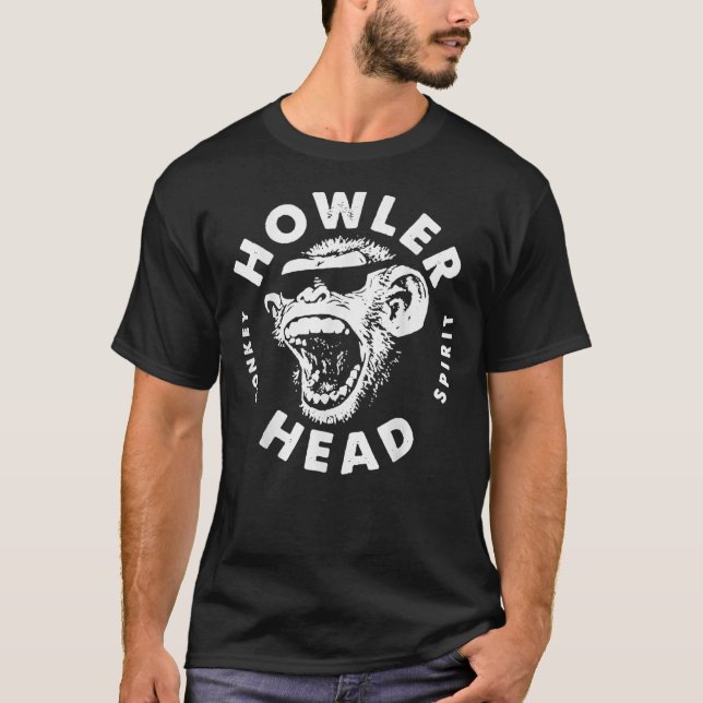 Camiseta Howler Head Monkey Kentucky Bourbon Whiskey Essent (Anverso)