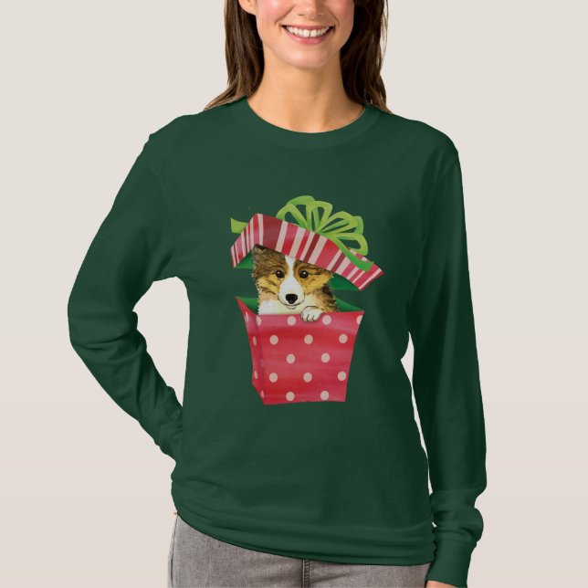 Camiseta Howlidays feliz Sheltie (Anverso)