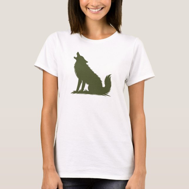 Camiseta Howling Wolf, Animal Lover (Anverso)