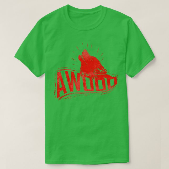 Camiseta Howling Wolf Awoo Halloween (Diseño del anverso)