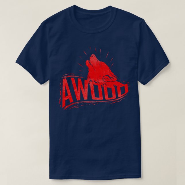 Camiseta Howling Wolf Awoo Halloween (Diseño del anverso)
