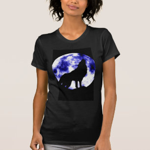 Camiseta Howling Wolf en la luna