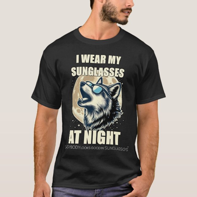 Camiseta Howling Wolf in Shades Moon - ELGIS (Anverso)