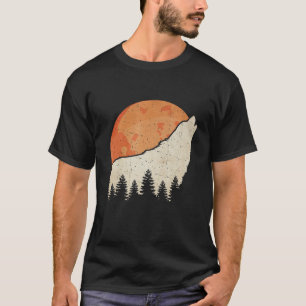 Camiseta Howling Wolf Para Hombres Mujeres Niños