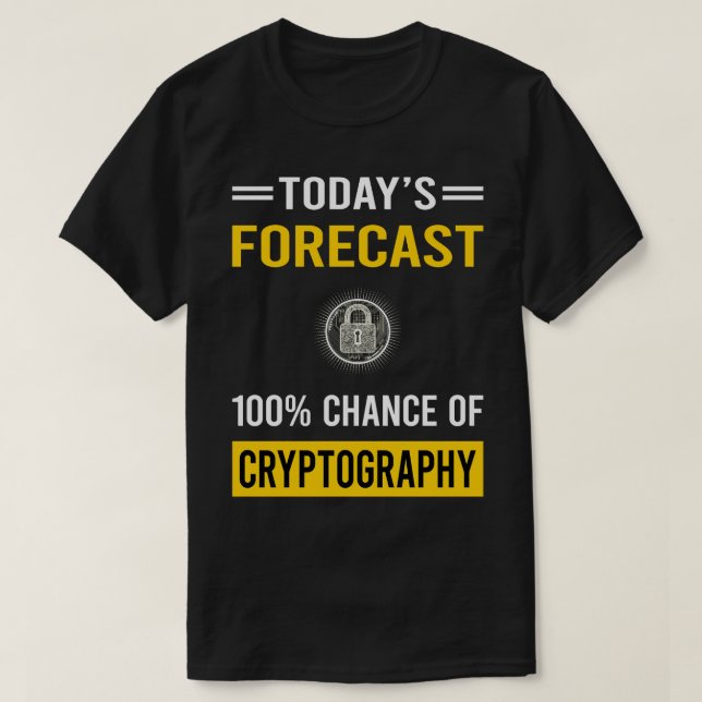 Camiseta Hoy Cryptographer Cryptographer Cryptolo De Previs (Diseño del anverso)
