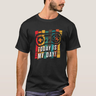 Camiseta ¡Hoy Cumpleaños Es Mi Día! Control de videojuegos