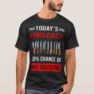 Camiseta Hoy El Cuchillo De Pronóstico Recolecta Cuchillos