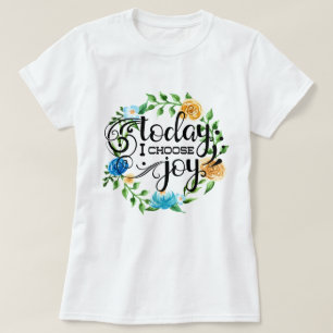Camiseta Hoy Elijo Alegría Floral