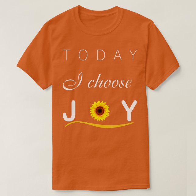 Camiseta Hoy Elijo girasol de alegría (Diseño del anverso)