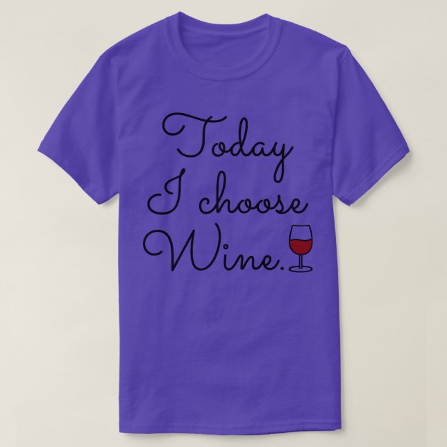 Camiseta Hoy Elijo Vino (Diseño del anverso)