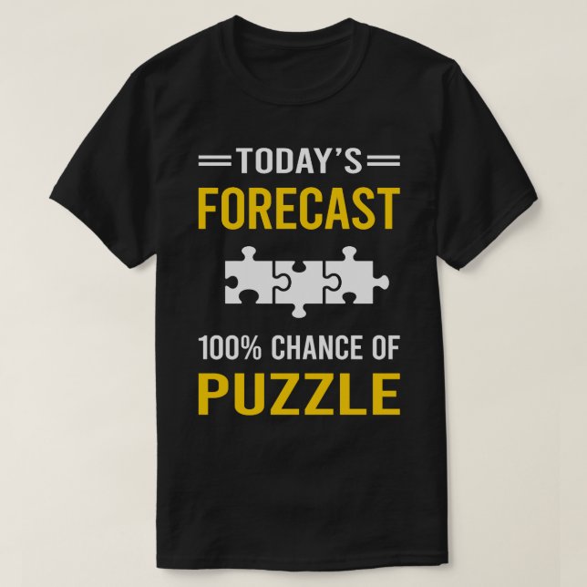 Camiseta Hoy en día rompecabezas de pronóstico (Diseño del anverso)
