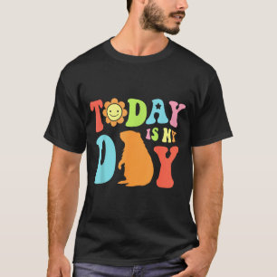 Camiseta Hoy Es Día De La Marmota Mujeres Divertidas Retro