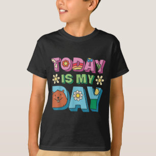 Camiseta Hoy Es Día De La Marmota Mujeres Divertidas Retro