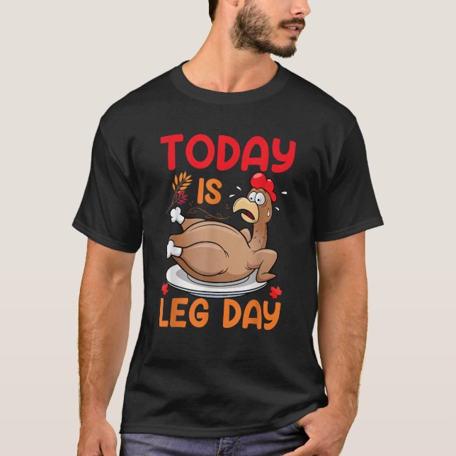 Camiseta Hoy es el día de la pierna (Anverso)