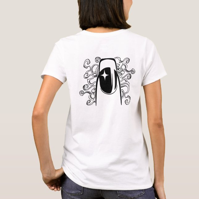 Camiseta Hoy es el día del cabello y las uñas (Reverso)