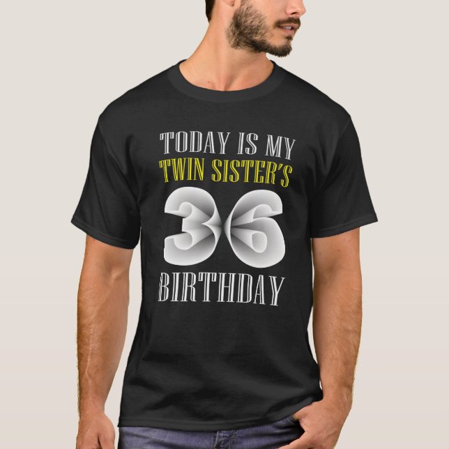 Camiseta Hoy es la fiesta de cumpleaños número 36 de mi her (Anverso)