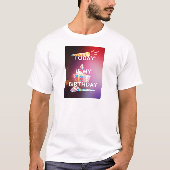Camiseta Hoy es mi arte de cumpleaños (Anverso)