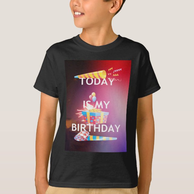 Camiseta Hoy es mi arte de cumpleaños (Anverso)