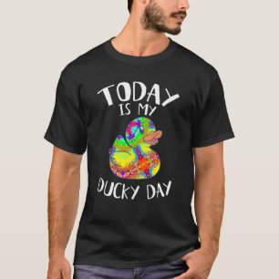 Camiseta Hoy es mi dudoso día de suerte hippie tie tye rubb