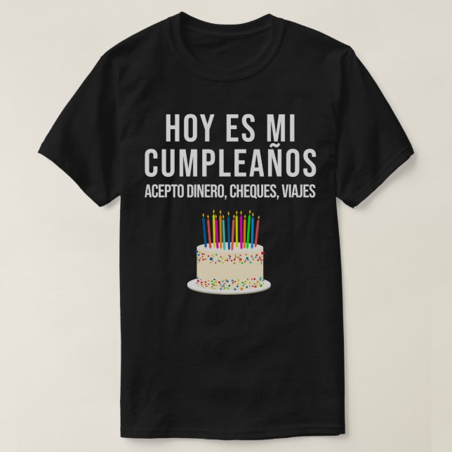 Camiseta Hoy es mi pleaos Gracioso regalo de cumpleaños Pla (Diseño del anverso)