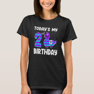 Camiseta Hoy es mi segundo cumpleaños, niños Chicas se llam
