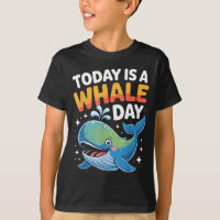 Hoy Es Un Día De Ballena Día Lindo Dibujo Animado