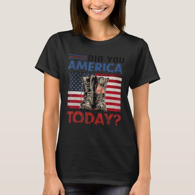 Camiseta ¿Hoy Estados Unidos Boicoteó La Bandera Estadounid (Anverso)