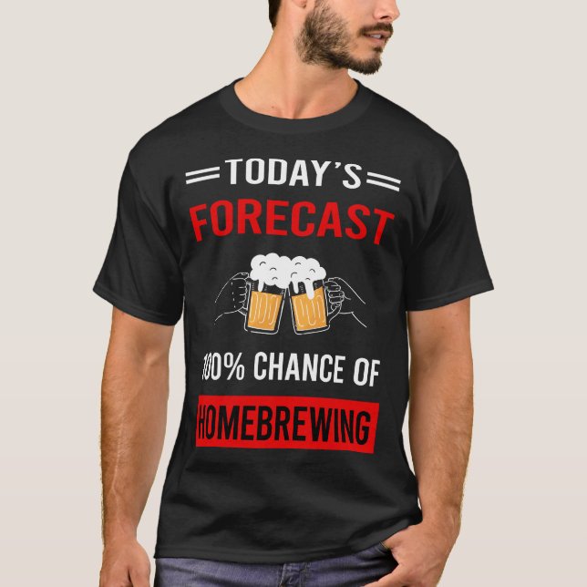 Camiseta Hoy Forecast Bebe Hogar Brew Brewer Brewer (Anverso)