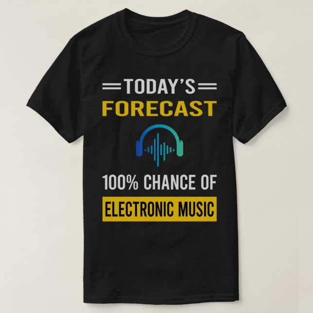 Camiseta Hoy Forecast Electronic Music (Diseño del anverso)