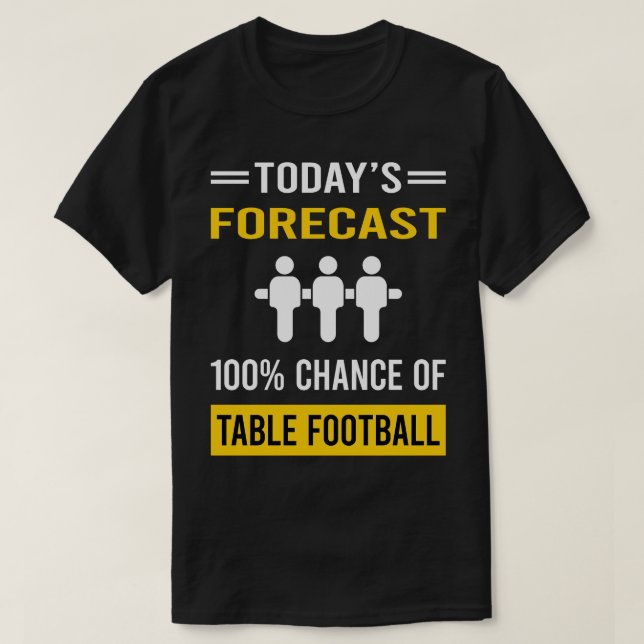 Camiseta Hoy Forecast Table Foosball (Diseño del anverso)