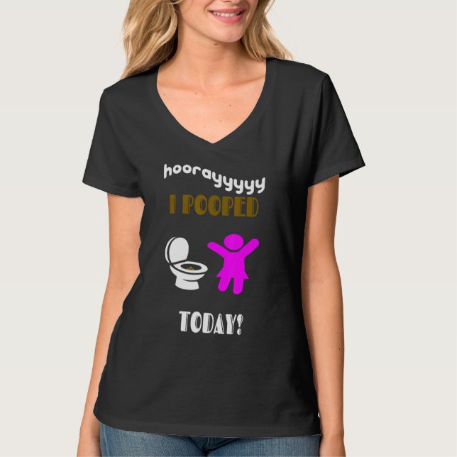 Camiseta Hoy He Popopedo A Mujeres Jóvenes Chicas Niños Y N (Anverso)