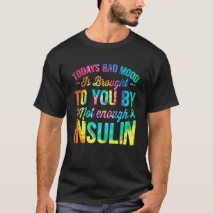 Camiseta Hoy, mal humor, no basta con la diabetes tipo anil