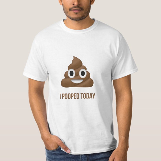 Camiseta Hoy me metí en la Emoji Poo con el código QR de Pr (Anverso)