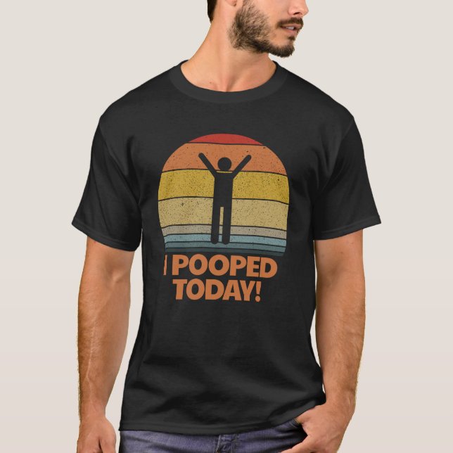 Camiseta Hoy me puse el humor de baño retro para mujeres (Anverso)