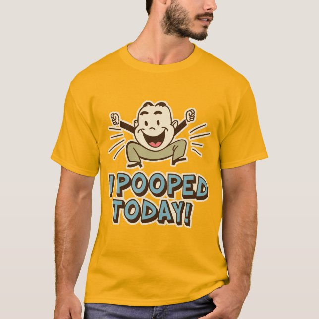 Camiseta Hoy Me Puse Humor De Toilet Gracioso (Anverso)