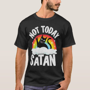 Camiseta Hoy no es el Gótico arcoiris de un gato satánico J
