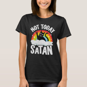 Camiseta Hoy no es el Gótico arcoiris de un gato satánico J