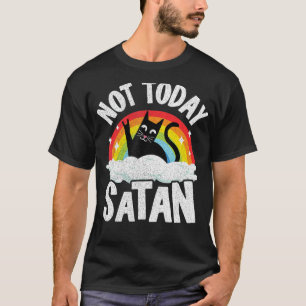 Camiseta Hoy no es el Gótico arcoiris de un gato satánico J