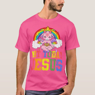 Camiseta Hoy No Jesús Cura Baphomet Lbgt Satan Goat Gay