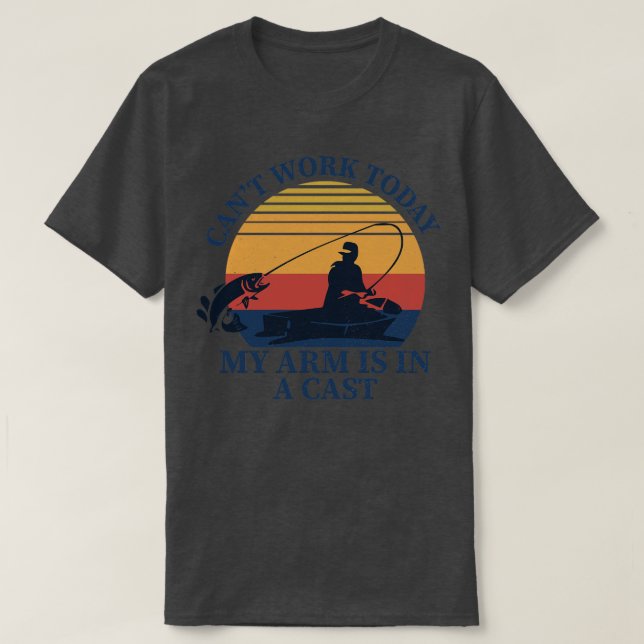 Camiseta Hoy no puedo trabajar mi brazo es gracioso en una  (Diseño del anverso)