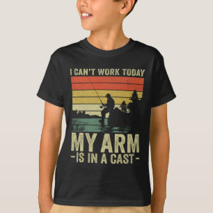 Camiseta Hoy no puedo trabajar Mi brazo está en grasa de pe