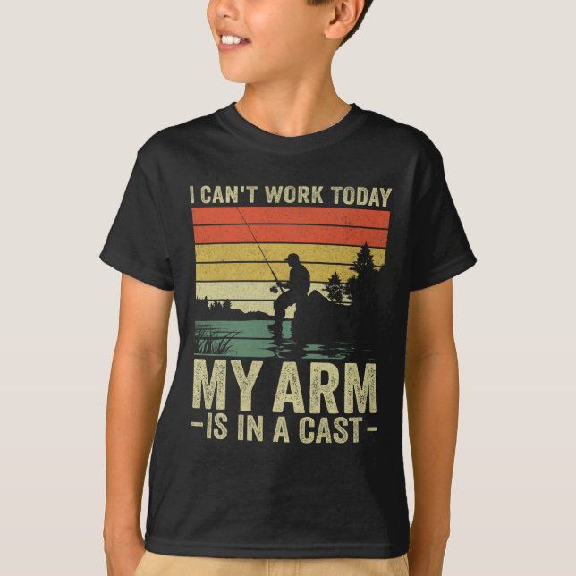 Camiseta Hoy no puedo trabajar Mi brazo está en grasa de pe (Anverso)